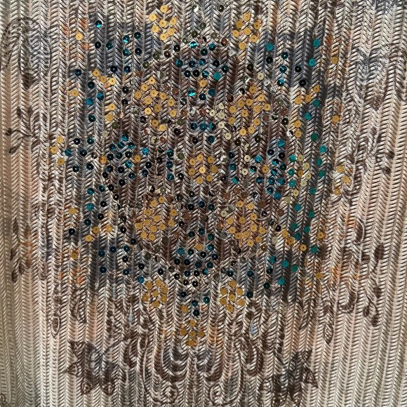Dress Barn Multi-color Loose Knit Sequin Top, Medium, Pre-owned - Picture 4 of 6
